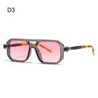 Double Bridge Leopard Sunglasses