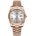 Fashion Men's Quartz Watch with Solid Stainless Steel Strap