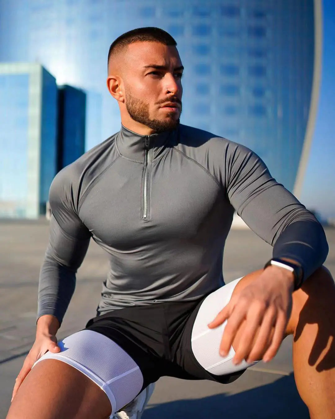 Half-Zip Fitness T-Shirt