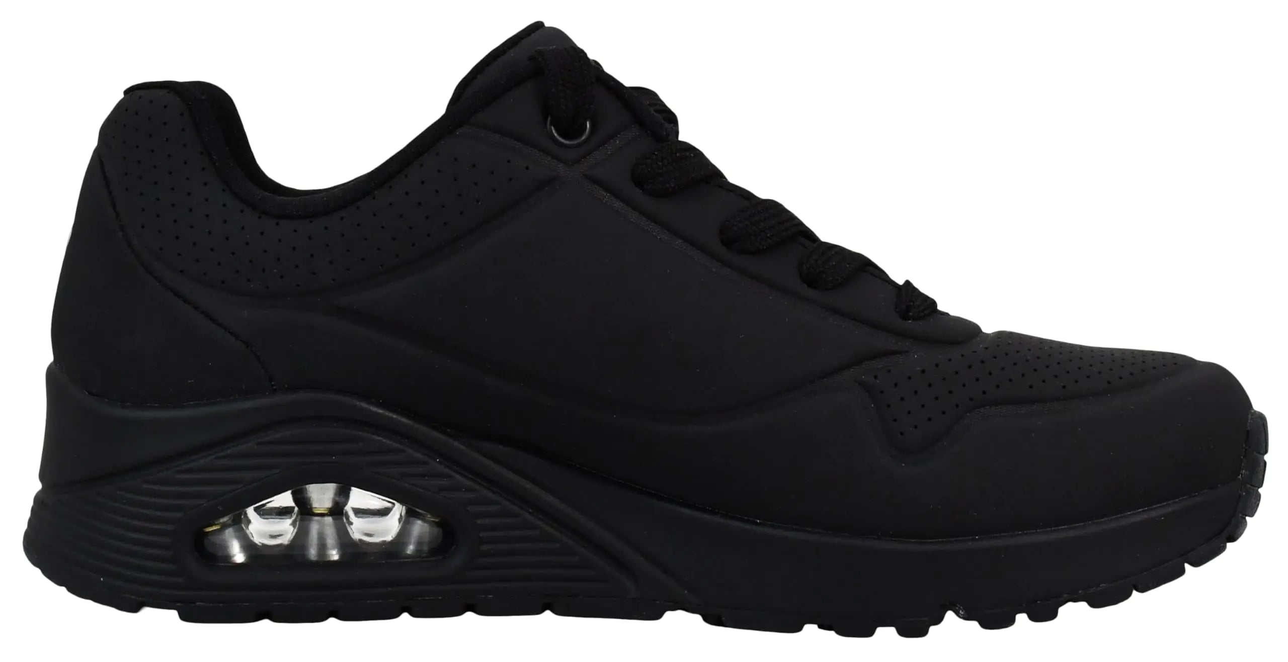 Skechers Womens Uno - Night Shades 11 Black/Black