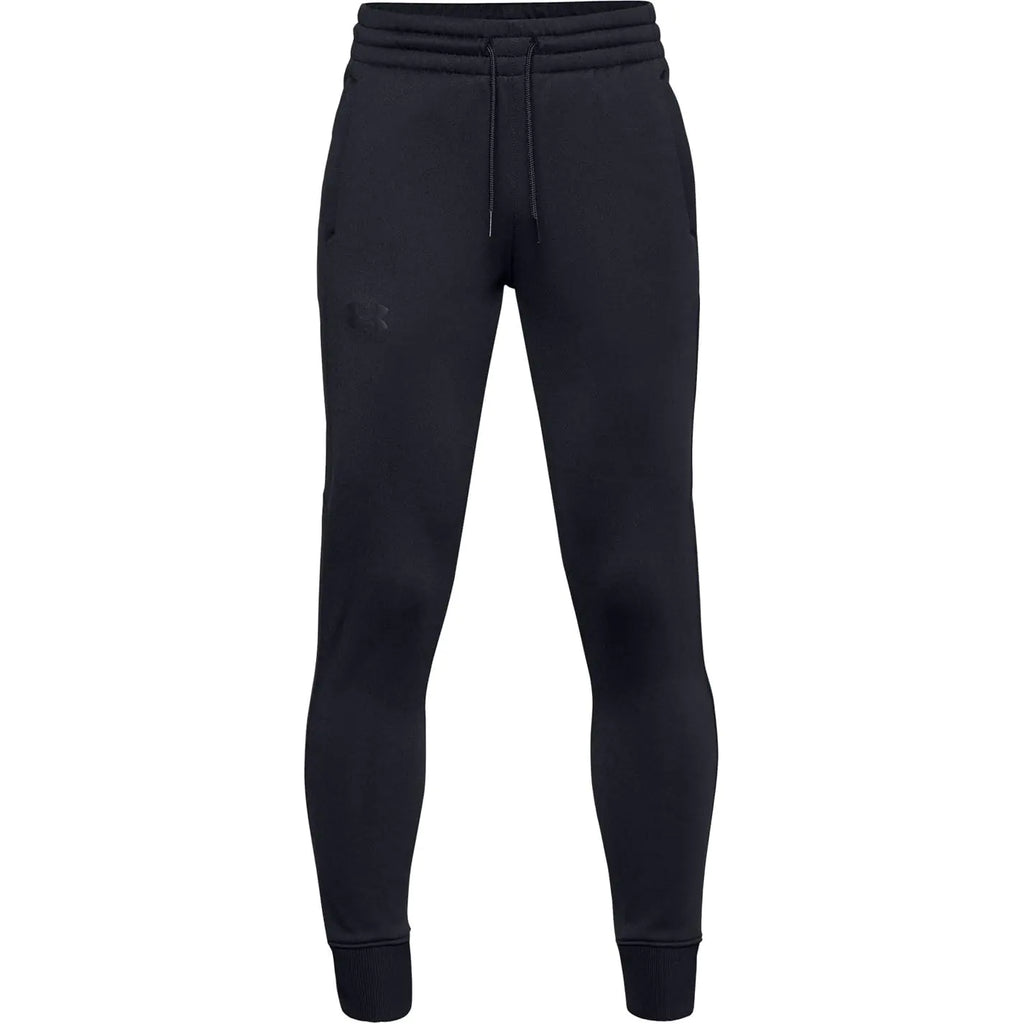 Pantalones deportivos de forro polar Armour para niño de Under Armour, color negro (001)/negro talla pequeña para jóvenes