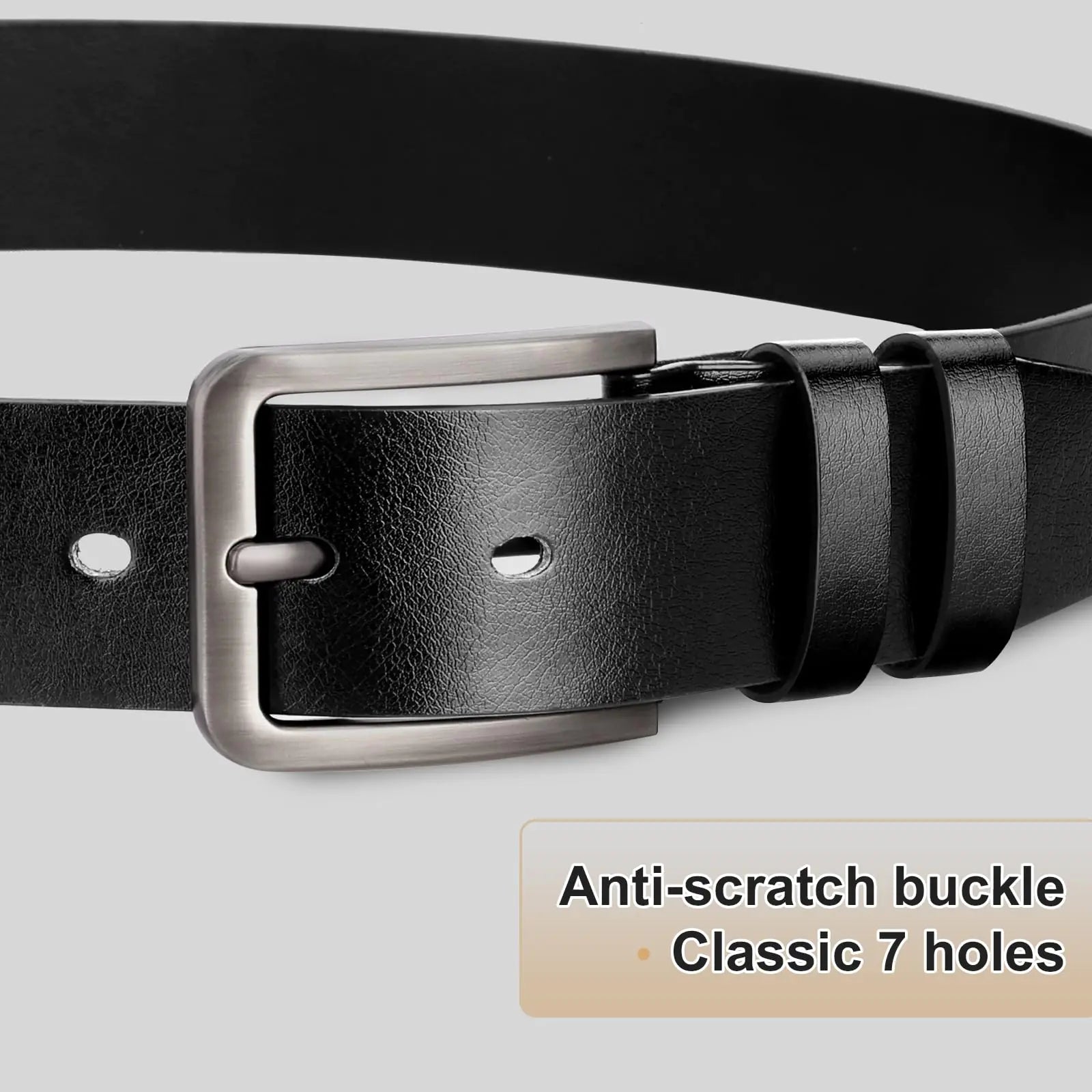 maikun Cinturón casual para hombre, cinturón de cuero para hombre