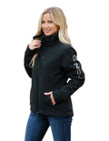 Chaqueta de porte oculto para mujer Cinch, color negro, talla mediana