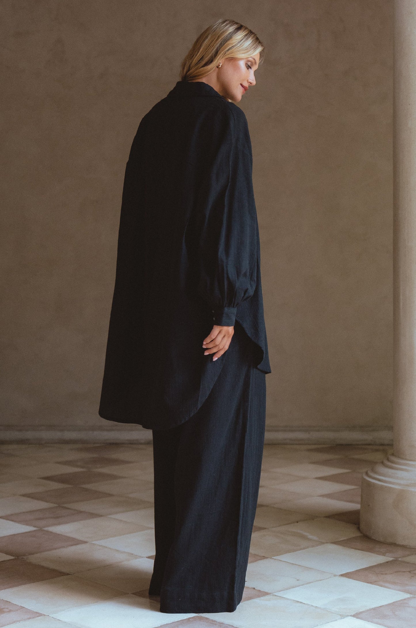 Calin Wide Leg Linen Pants (Sale)