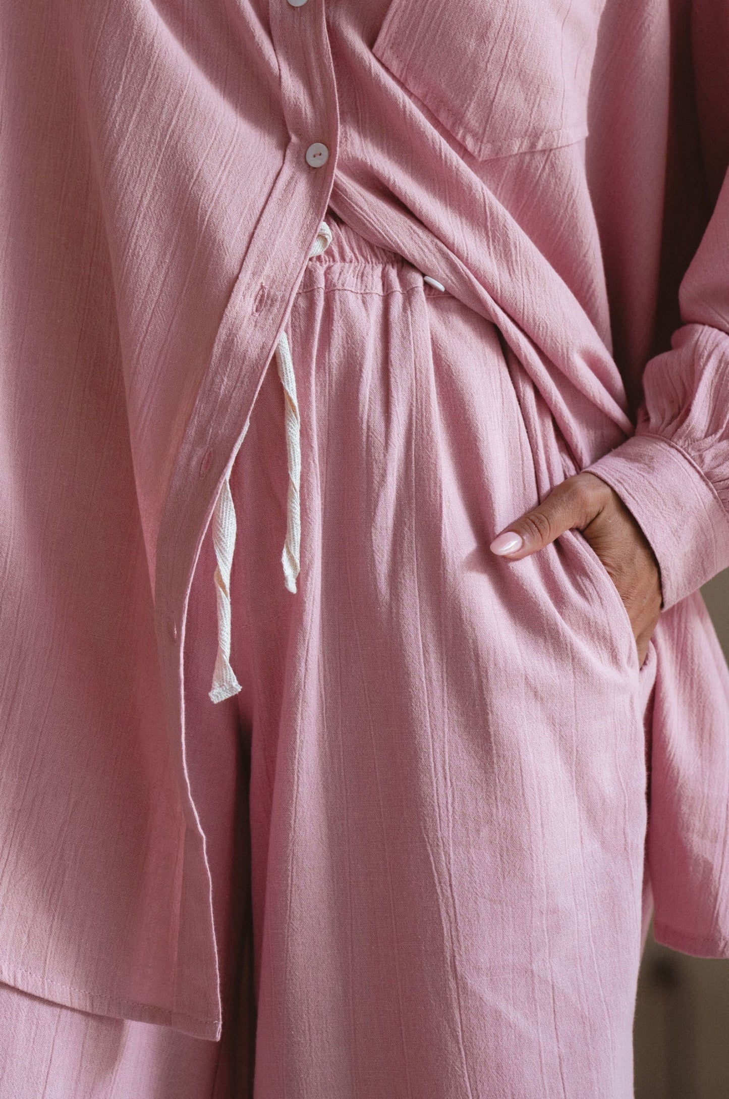 Calin Wide Leg Linen Pants (Sale)