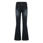 Flare Jeans Women's Low Waist Trousers