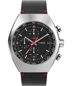 Reloj Timex Legacy Tonneau para hombre de 42 mm - Correa negra, esfera negra, caja de acero inoxidable
