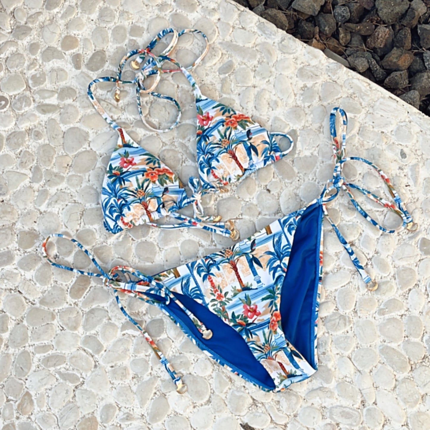 Triangle Bikini Set-Positano Sun