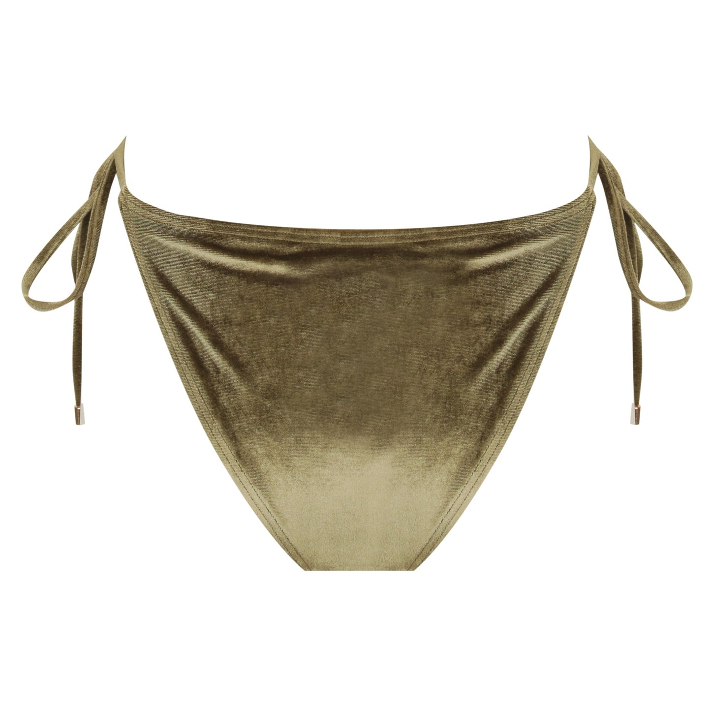 Thin Tie Side Bikini Bottom-Velvet Green