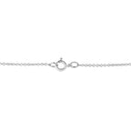 .925 Sterling Silver Treated Color Diamond Bezel Solitaire 18" Pendant Necklace