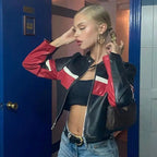 Patchwork Leather Jacket