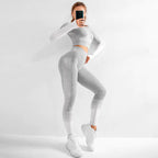 Yoga Set - Long Sleeve Seamless Breathable Activewear