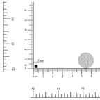 Halskette mit Solitär-Anhänger aus schwarzem Diamanten, 925er Sterlingsilber