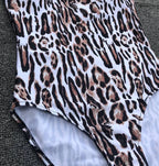Leopard Print One-Piece Swimsuit - Sexy Bikini Style