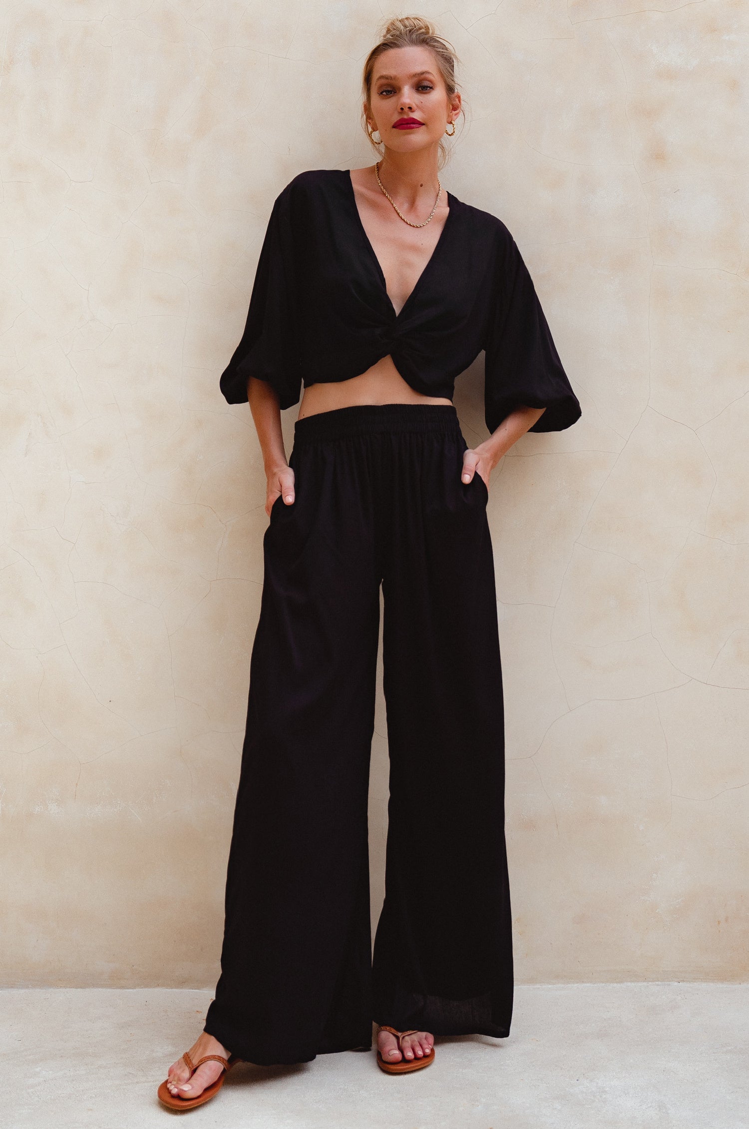 Mariname Wide Leg Pants (Sale)