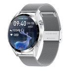 SmartWatch Pro – Stylish Waterproof Smartwatch with 1.32" IPS Display, Leather & Steel Bands, Cross-Platform Compatibility