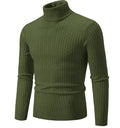 Men's High Collar Pullover Sweater