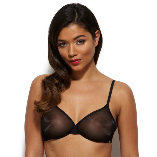 Sheer Molded Bra Gossard Glossies Black