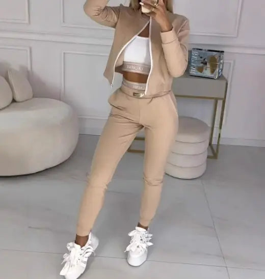 Long Sleeve Foreign Trade Trousers Suit