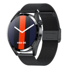 SmartWatch Pro – Stylish Waterproof Smartwatch with 1.32" IPS Display, Leather & Steel Bands, Cross-Platform Compatibility