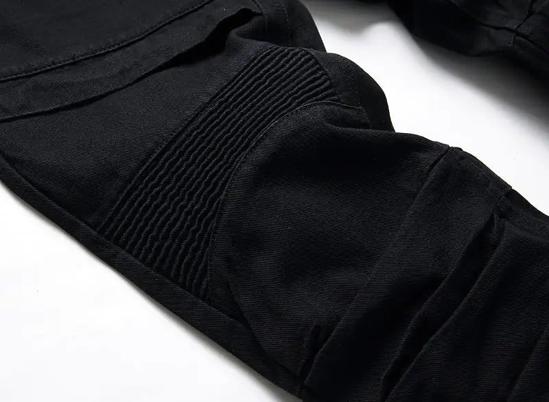 Vaqueros ajustados negros para hombre