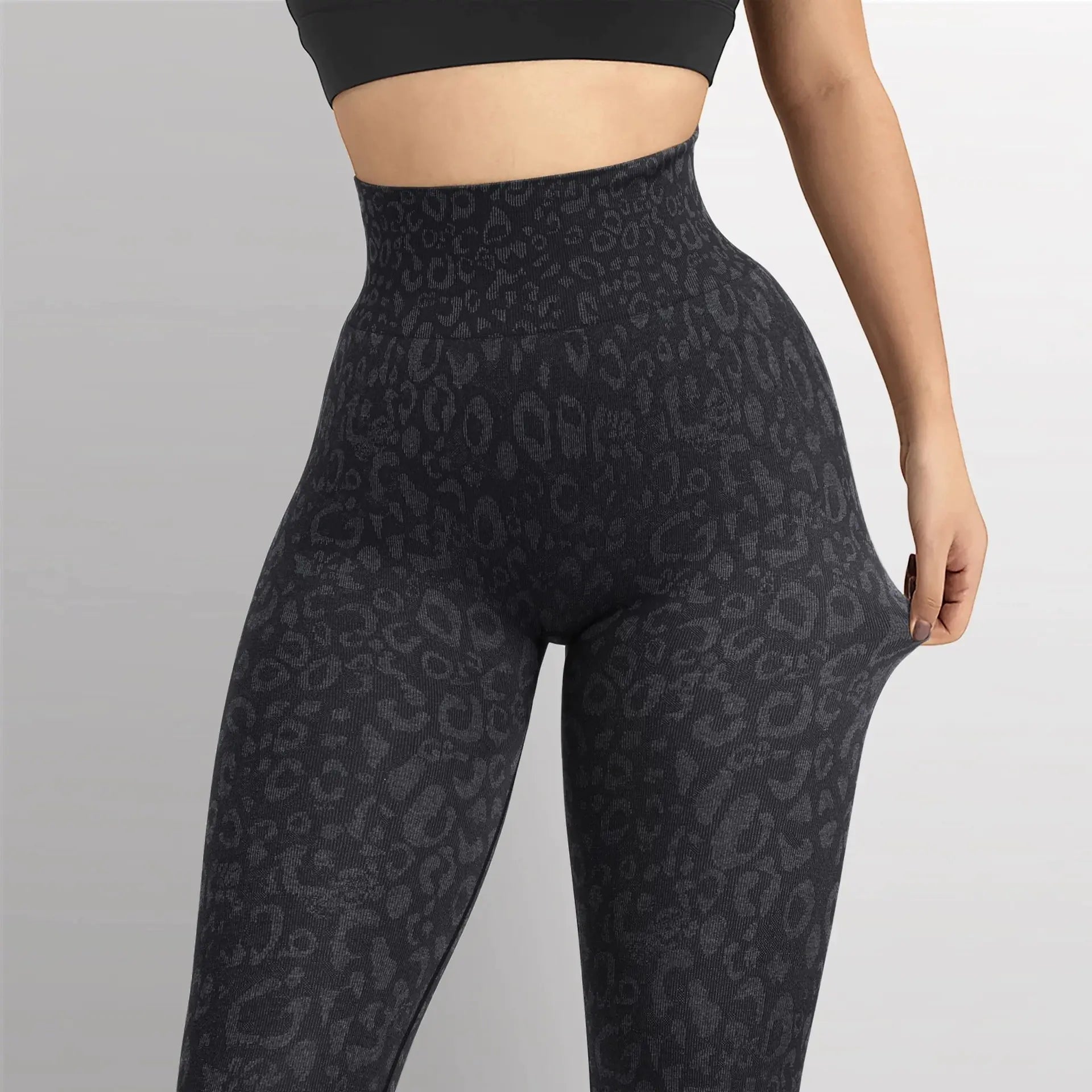 Leopard Print High Waist Yoga Fitness Pants