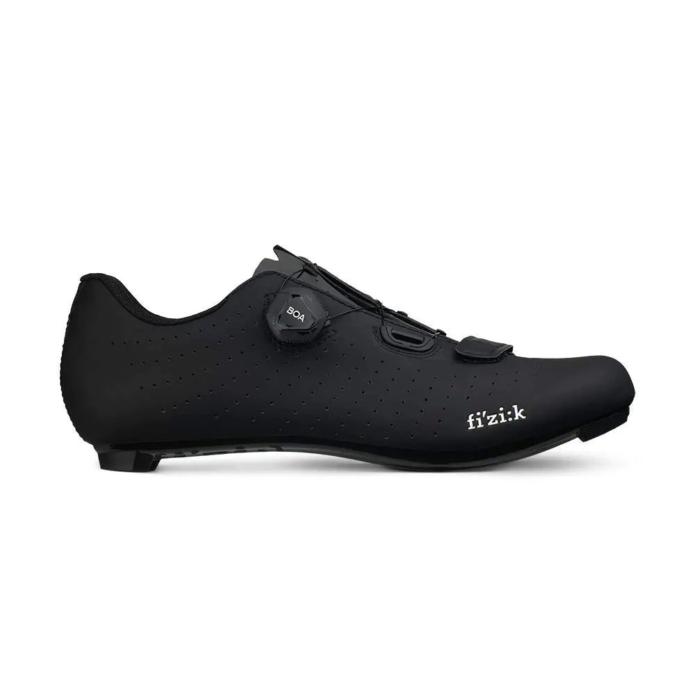 Zapatillas de ciclismo unisex para adultos Fizik Tempo Overcurve, color negro/negro, talla 4-4.5 (EE. UU.)