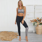 New Women's Leopard Print Yoga Set for Fitness