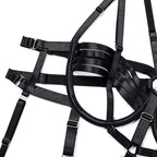 Intricately Crafted Cross Sexy Strappy Teddy Suit Bra Details