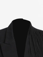 Schwarzer Blazer mit Quasten