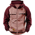 Jacket Mens Mens Hoodie Camo MenS Hoodie Full Zip Up Sweatshirt With Pockets Durable Comfortable Outdoor Jackets Mens Quarter Zip Pink Medium
