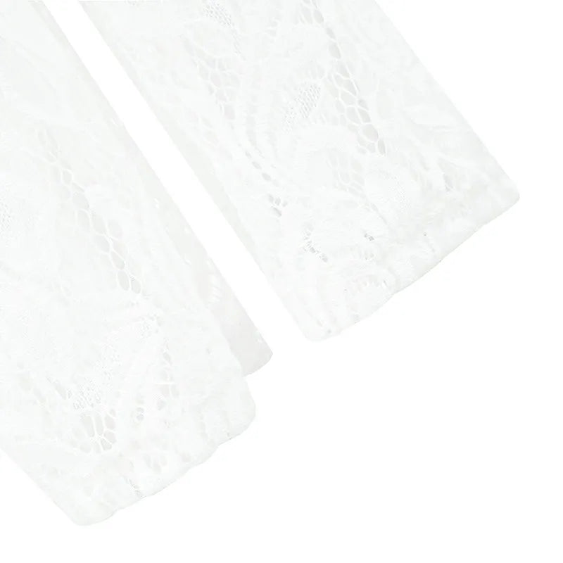 Sexy Lace Straight Trousers