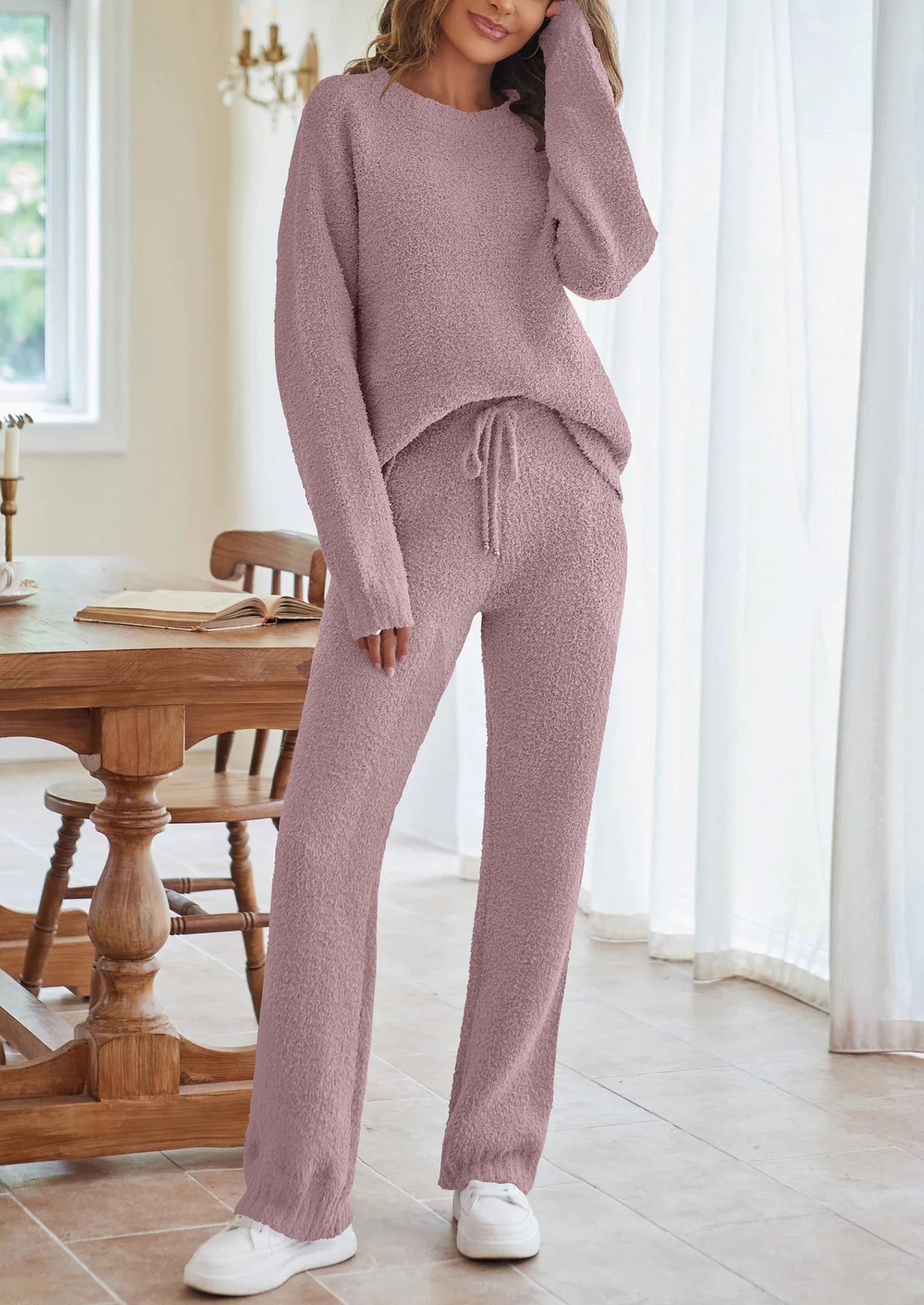 Women's Long Sleeve Trousers Warm Suit