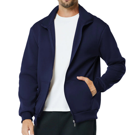 Men's Fleece Full-Zip Sweatshirt with Pocket