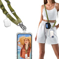 FITENOUGH Phone Lanyard Crossbody Phone Strap - Universal Adjustable Cell Phone Lanyard Neck Strap (Army Green)