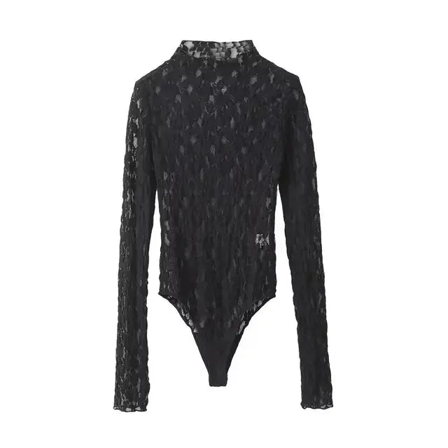 Summer Lace Bodysuit Pants Set Women's Fashion