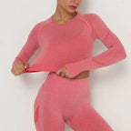 Seamless Long Sleeve Activewear Top for Women