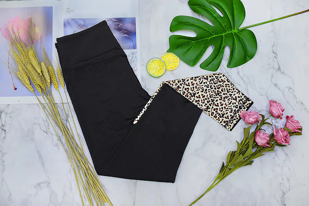 New Women's Leopard Print Yoga Set for Fitness