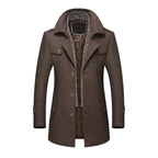 Wool Scarf Collar Heavy Coat