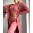 Cardigan Trousers Top Set
