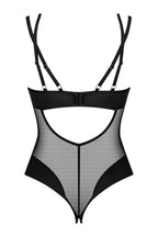 Crotchless Mesh Black Teddy: Obsessive Lingerie Ultimate Allure