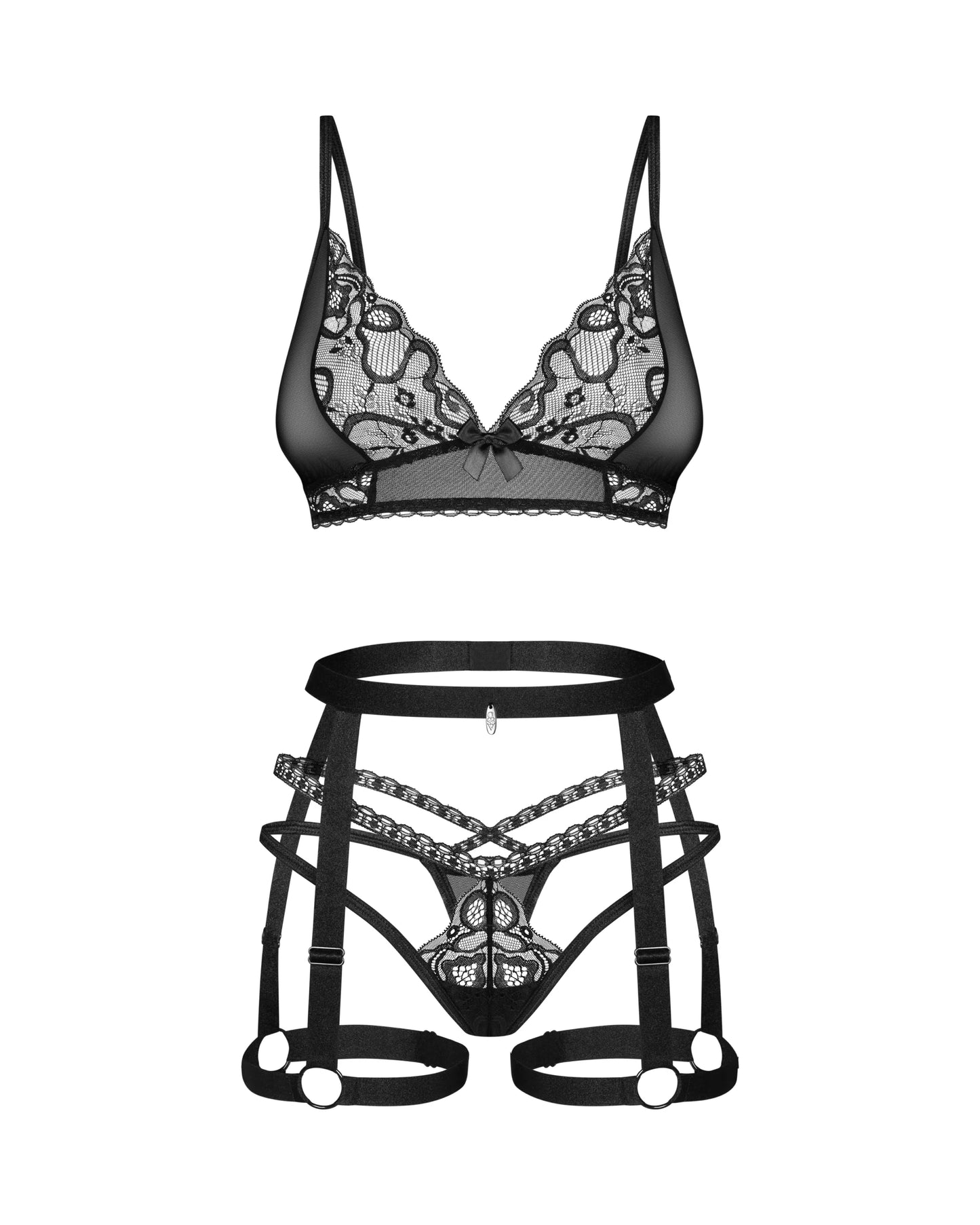 Bondage Inspired Lingerie Set Obsessive Blomentis