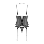 Sheer Mesh Lace Corset & String Panty Obsessive Donarella