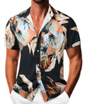 Camisas hawaianas Sumolux para hombre, con botones florales, estilo tropical, para playa y vacaciones
