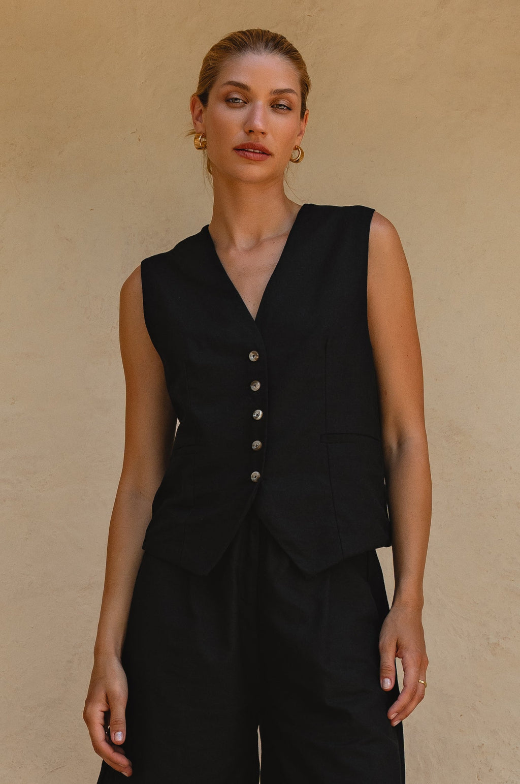 Paige Linen Vest