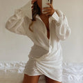 Draped Mini Shirt