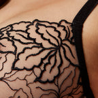 Sheer Mesh Demi Cup Bra Gorteks Rumi