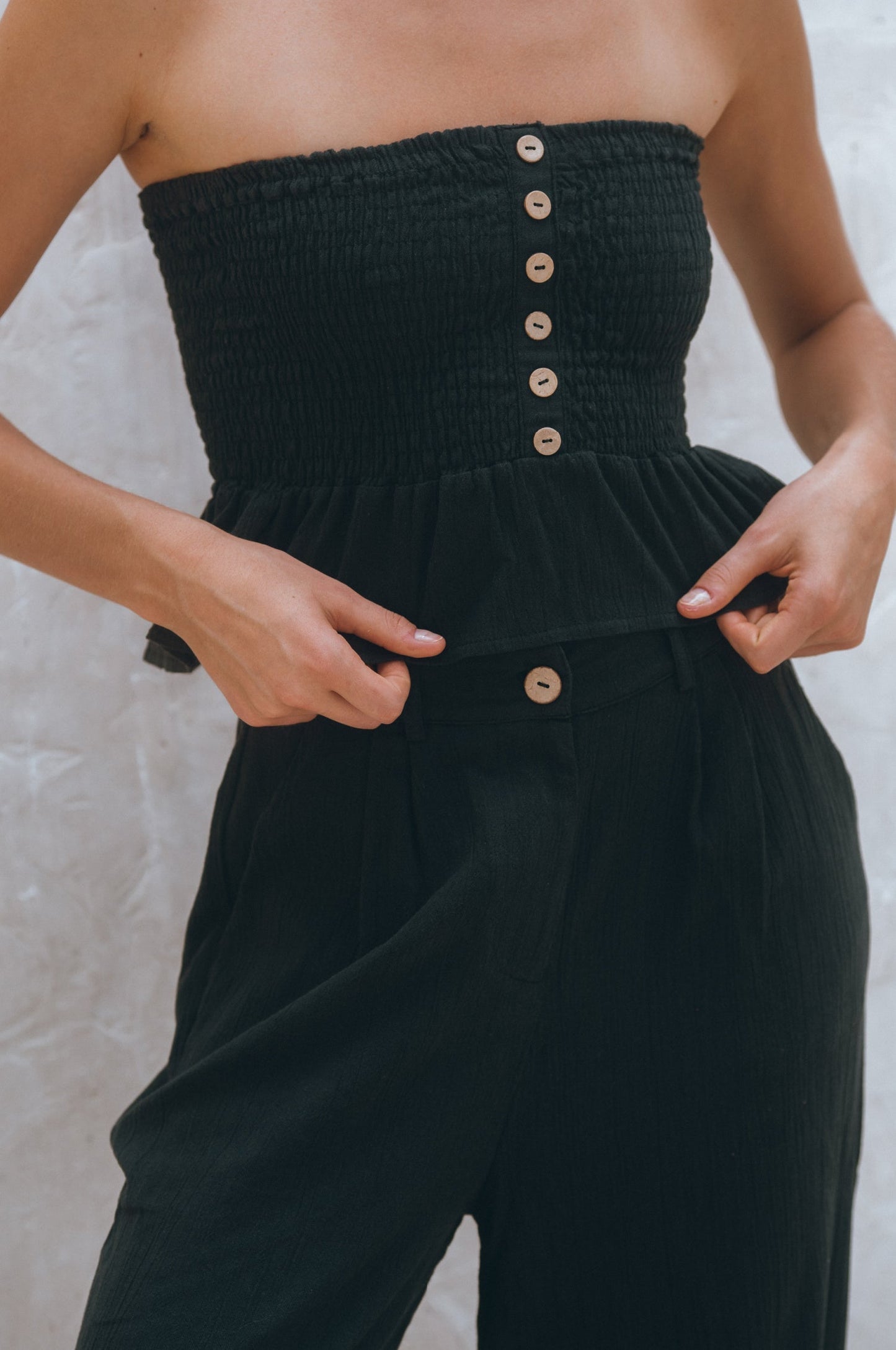 Raya Wide Leg Linen Pants