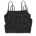 Hanes Damen Baumwoll-String-Bralette (3er-Pack) XL Schwarz/Schwarz/Schwarz
