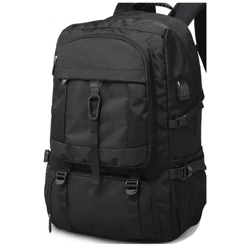 80L Large Capacity Men’s Travel Backpack Waterproof Bag Black
